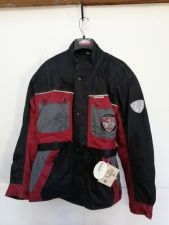 Motorradjacke Blue Delta schwarz rot grau